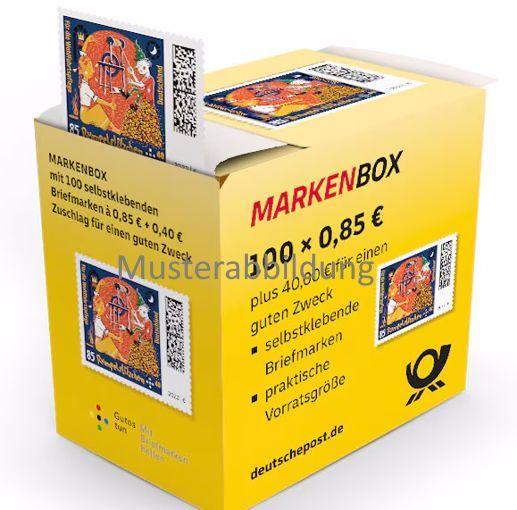 0,85 Briefmarken - J) Selbstklebend 100 Stück in Markenbox Rumpelstilzchen 0,85 Briefmarken - J) Selbstklebend 100 Stück in Markenbox Rumpelstilzchen