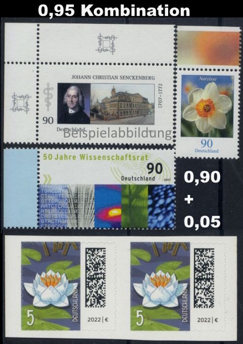 0,95 Briefmarken - C) 100 Stück Kombination