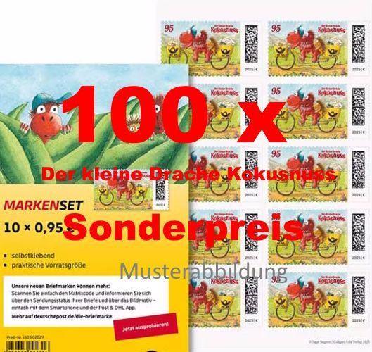 0,95 Briefmarken - M) Selbstklebend 100 Stück in Markensets Drache ANGEBOT 0,95 Briefmarken - M) Selbstklebend 100 Stück in Markensets Drache ANGEBOT