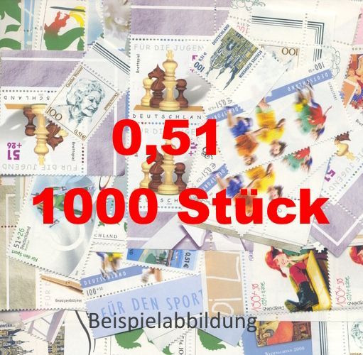 0,51 Briefmarken - E) 1000 Stück ANGEBOT
