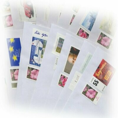 Frankierte Umschläge