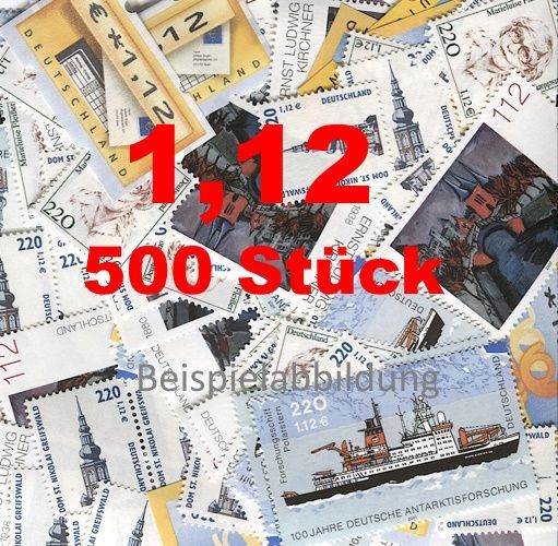 1,12 Briefmarken - 500 Stück ANGEBOT