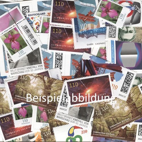 1,10 Briefmarken - A) 100 Stück 1,10 Briefmarken - A) 100 Stück