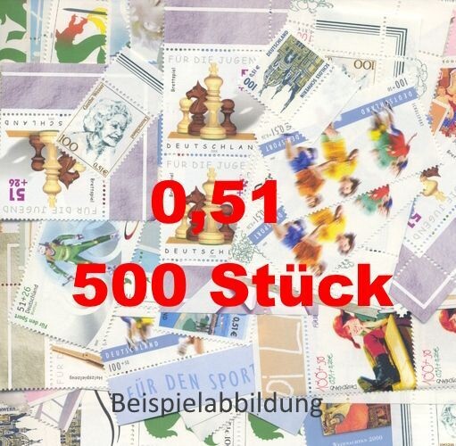0,51 Briefmarken - C) 500 Stück ANGEBOT