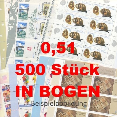 0,51 Briefmarken - D) 500 Stück in Bogen ANGEBOT