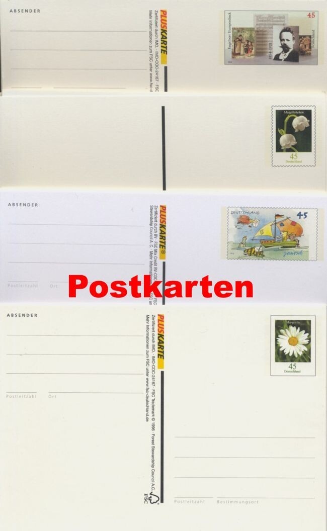0,45 Postkarten blanko - 100 Stück 0,45 Postkarten blanko - 100 Stück