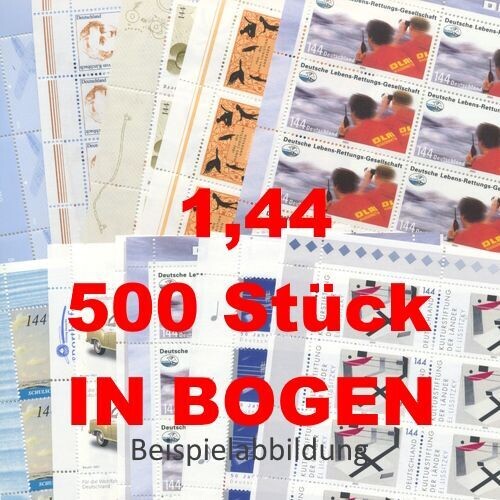 1,44 Briefmarken - C) 500 Stück in Bogen ANGEBOT