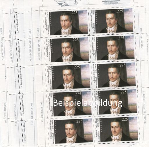2,25 Briefmarken - 100 Stück in Bogen 2,25 Briefmarken - 100 Stück in Bogen