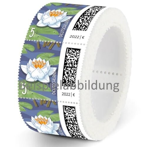 0,05 Briefmarken - 200 Stück Rolle Seebriefrose