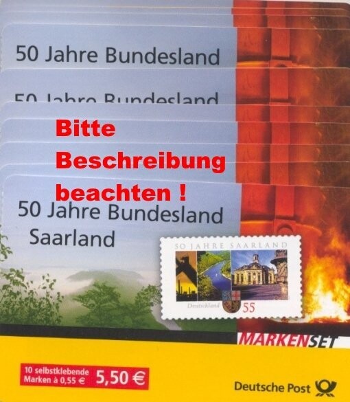 0,55 Briefmarken - R) Selbstklebend 100 Stück in Markensets Saar BITTE LESEN! 0,55 Briefmarken - R) Selbstklebend 100 Stück in Markensets Saar BITTE LESEN!