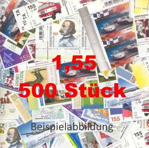 1,55 Briefmarken - D) 500 Stück ANGEBOT 1,55 Briefmarken - D) 500 Stück ANGEBOT