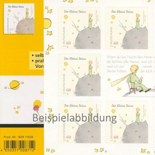 0,60 Briefmarken - H) Selbstklebend 10 Stück im Markenset Prinz 0,60 Briefmarken - H) Selbstklebend 10 Stück im Markenset Prinz