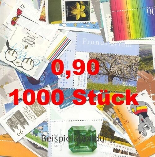 0,90 Briefmarken - D) 1000 Stück ANGEBOT 0,90 Briefmarken - D) 1000 Stück ANGEBOT