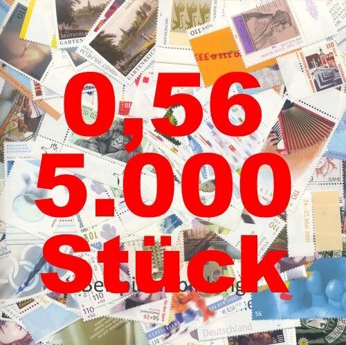 0,56 Briefmarken - H) 5.000 Stück ANGEBOT SONDERPREIS