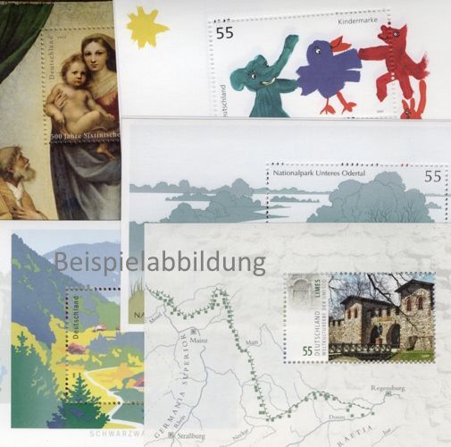 0,55 Briefmarken - T) 100 Stück Blocks