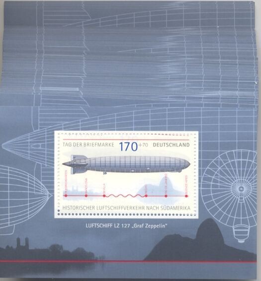 1,70 Briefmarken - 100 Stück Blocks