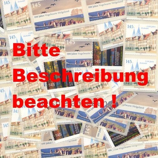 1,45 Briefmarken - P) Ex-selbstklebend 100 Stück aus Rollen BITTE LESEN!