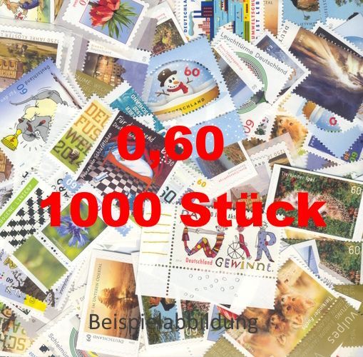 0,60 Briefmarken - D) 1.000 Stück ANGEBOT 0,60 Briefmarken - D) 1.000 Stück ANGEBOT