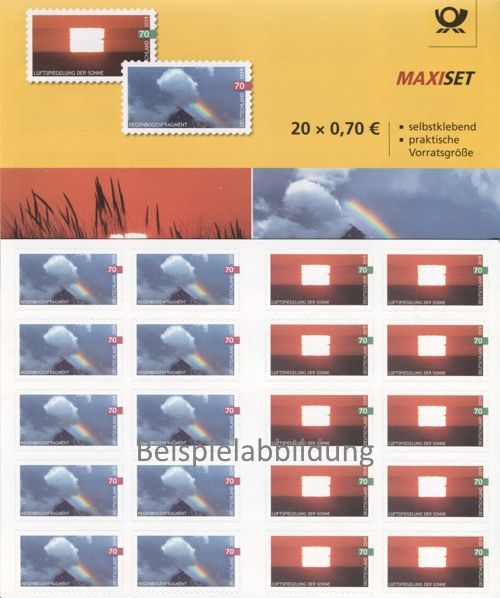 0,70 Briefmarken - I) Selbstklebend 20 Stück im Markenset Himmel 0,70 Briefmarken - I) Selbstklebend 20 Stück im Markenset Himmel