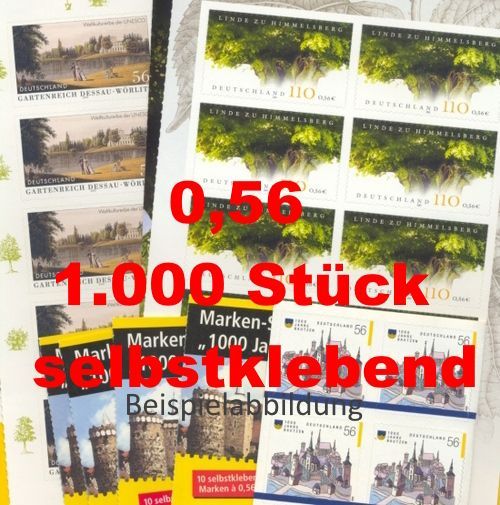 0,56 Briefmarken - L) Selbstklebend 1.000 Stück in Markensets
