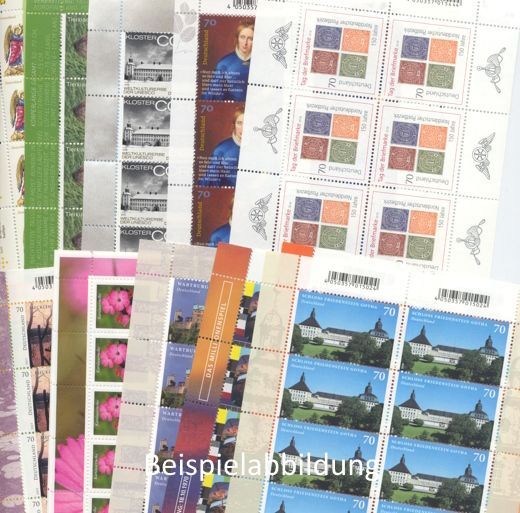 0,70 Briefmarken - B) 100 Stück in Bogen 0,70 Briefmarken - B) 100 Stück in Bogen