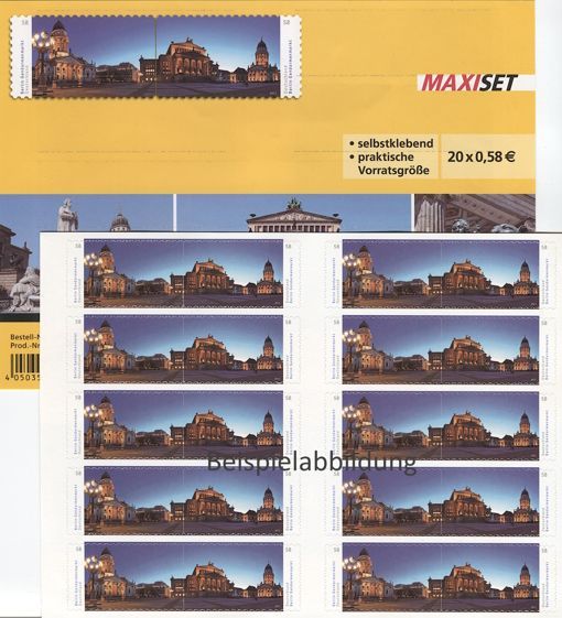 0,58 Briefmarken - I) Selbstklebend 20 Stück im Markenset Gendarmen Markt 0,58 Briefmarken - I) Selbstklebend 20 Stück im Markenset Gendarmen Markt