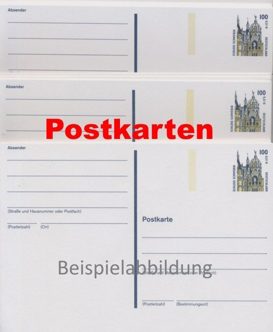0,51 Postkarten blanko - 100 Stück