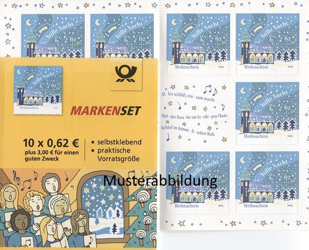 0,62 Briefmarken - H)  Selbstklebend 10 Stück im Markenset Weihnachten