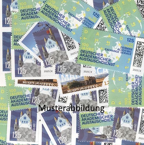 1,25 Briefmarken - A) 100 Stück