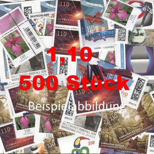 1,10 Briefmarken - E) 500 Stück ANGEBOT 1,10 Briefmarken - E) 500 Stück ANGEBOT