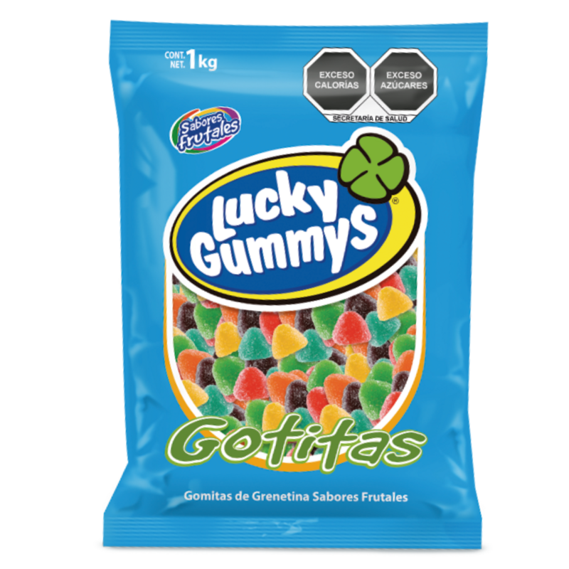 Gomitas Gotitas 1kg Lucky Gummys Dulces