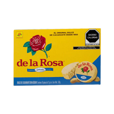 Mazapan De La Rosa Sin Azucar Zero 18 Pzas