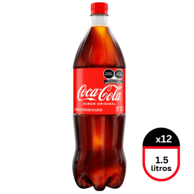 Coca-Cola 1.5L, x12 Botellas