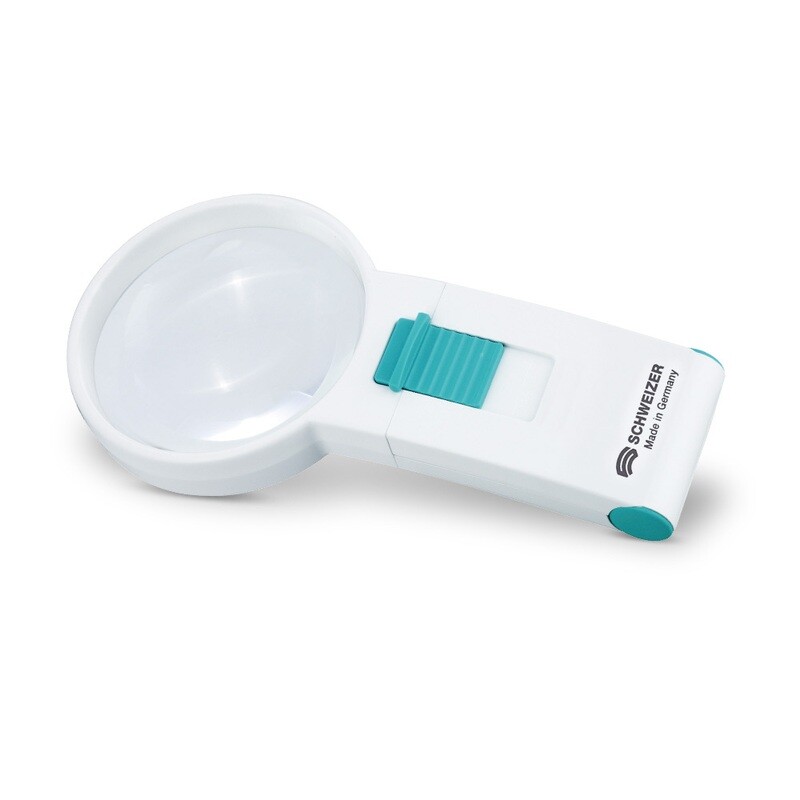 Schweizer ökolux mobil plus magnifier with round lens (3X)