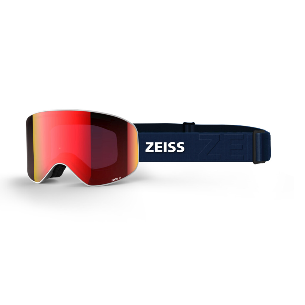 Zeiss snow goggle cylindrical white - ML red lens
