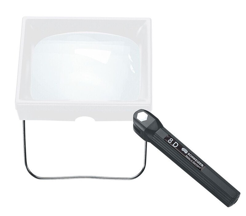 Schweizer BOSS magnifier with rectangular lens (2X)