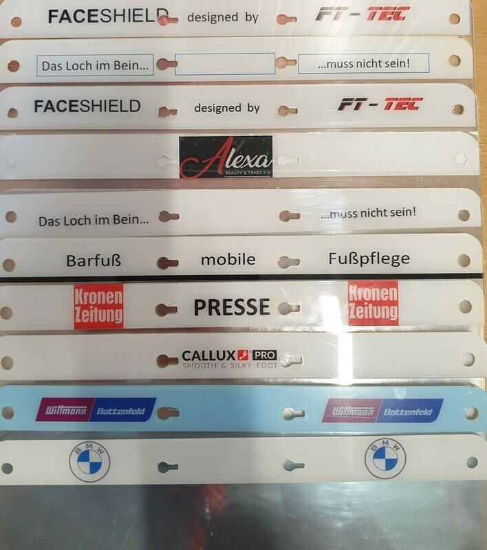 Druckauftrag
ACHTUNG nur Druck, sie müssen auch ein Ersatzschield oder gesamten Gesichtschutzschirm dazu bestellen)