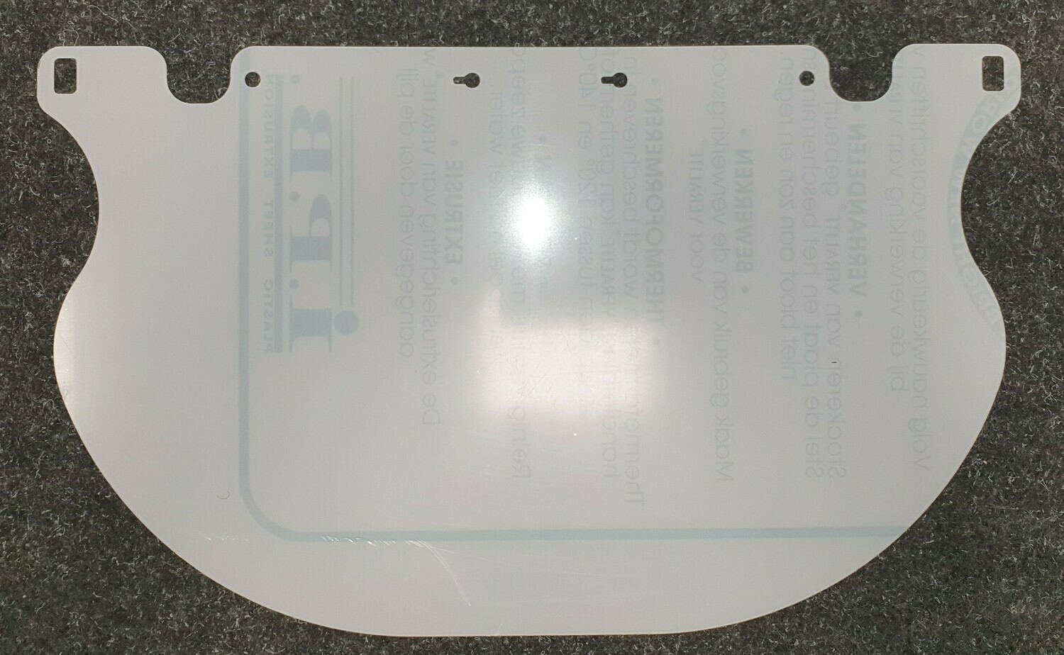 Replacement label for FACEshield Premium