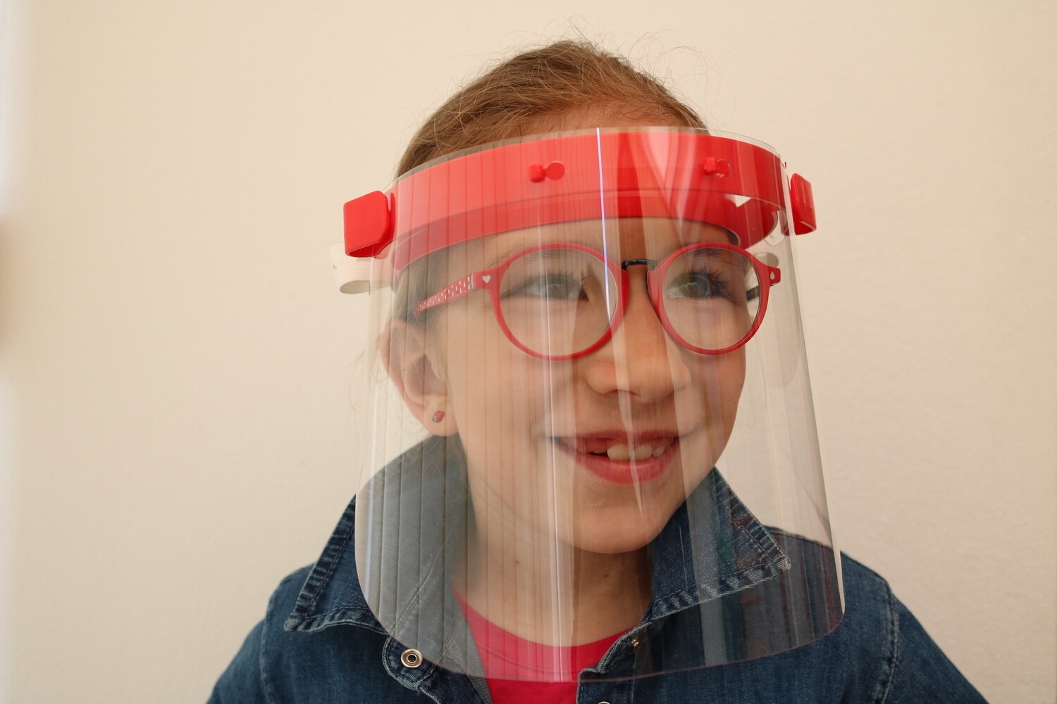 FACEshield Premium für Kinder, FACEshield: ROT - 6100121