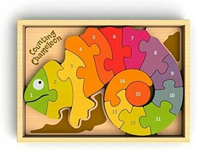 BeginAgain Counting Chameleon Puzzle BeginAgain Counting Chameleon Puzzle