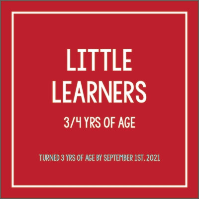 Little Learners 3/4 yrs