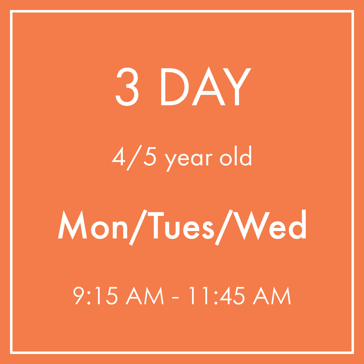 3 DAY 9:15 AM/LS SANTAQUIN