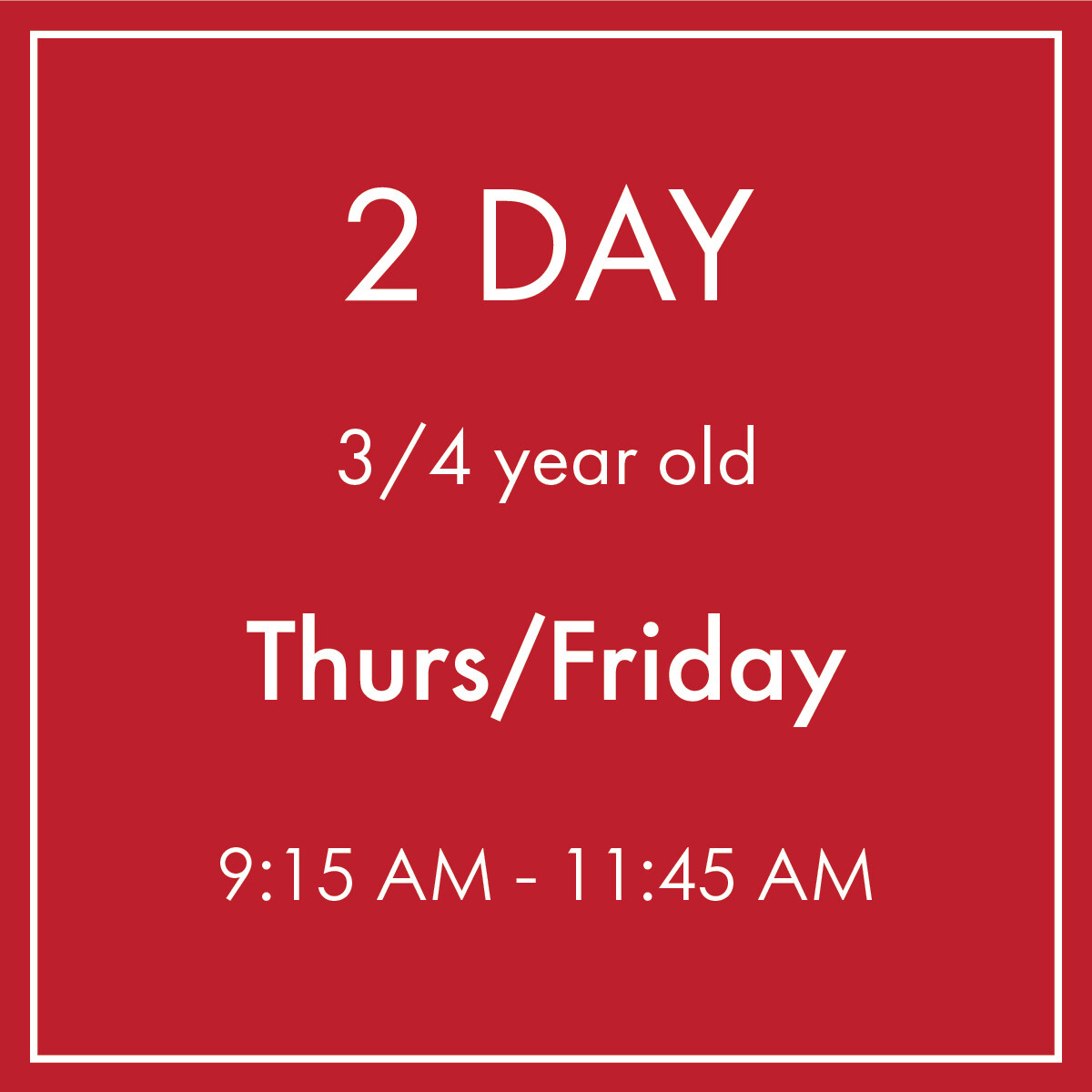 2 DAY 9:15 AM/SANTAQUIN