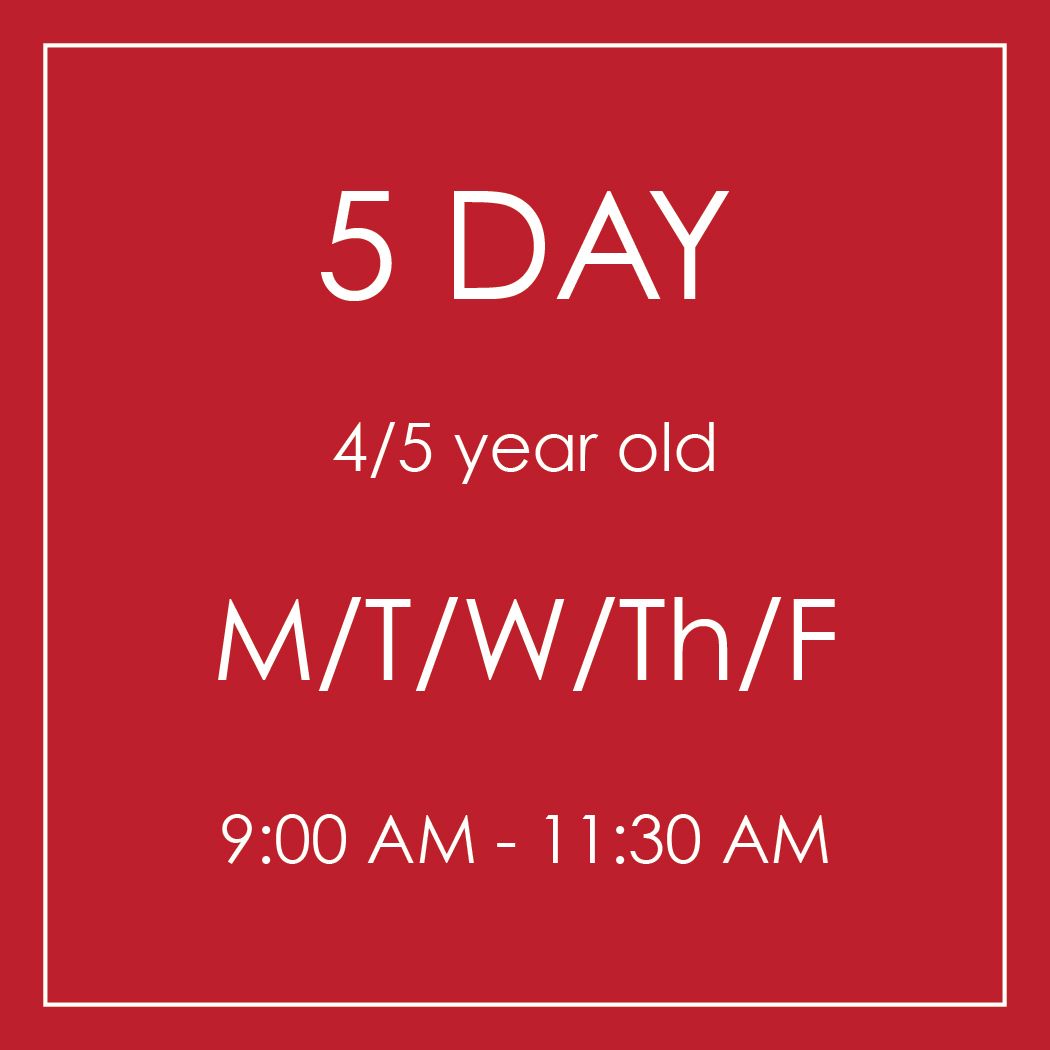 5 DAY 9:00 AM / LS