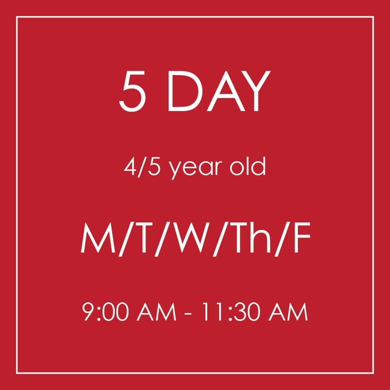 5 DAY 9:00 AM / LS