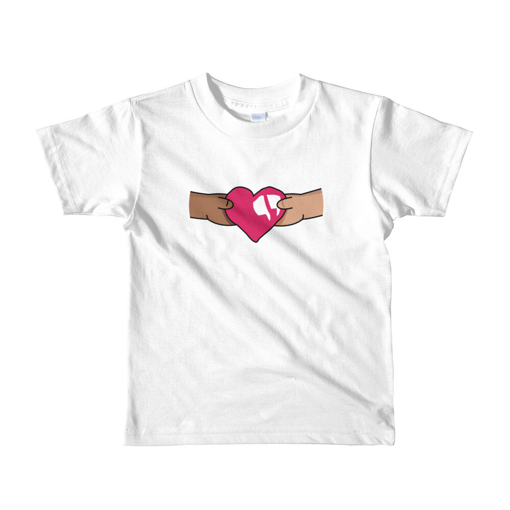 SHARE THE CARE - Short sleeve kids t-shirt, Color: White, Size: 2yrs