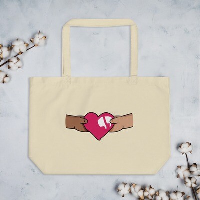 SHARE THE CARE - Large organic tote bag