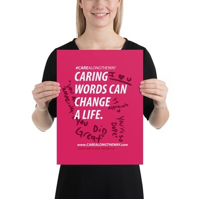 CARING WORDS - Poster