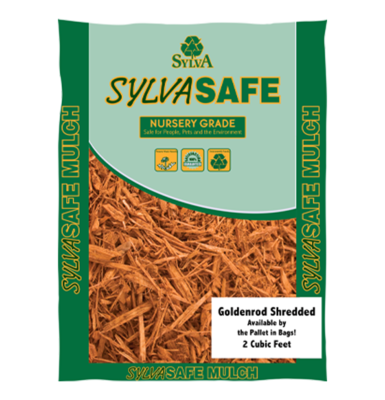 Goldenrod™ Shredded Mulch 2 Cu Ft Bags Goldenrod™ Shredded Mulch 2 Cu Ft Bags