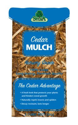 Northern Cedar Shredded Mulch 2 Cu Ft Bags Northern Cedar Shredded Mulch 2 Cu Ft Bags